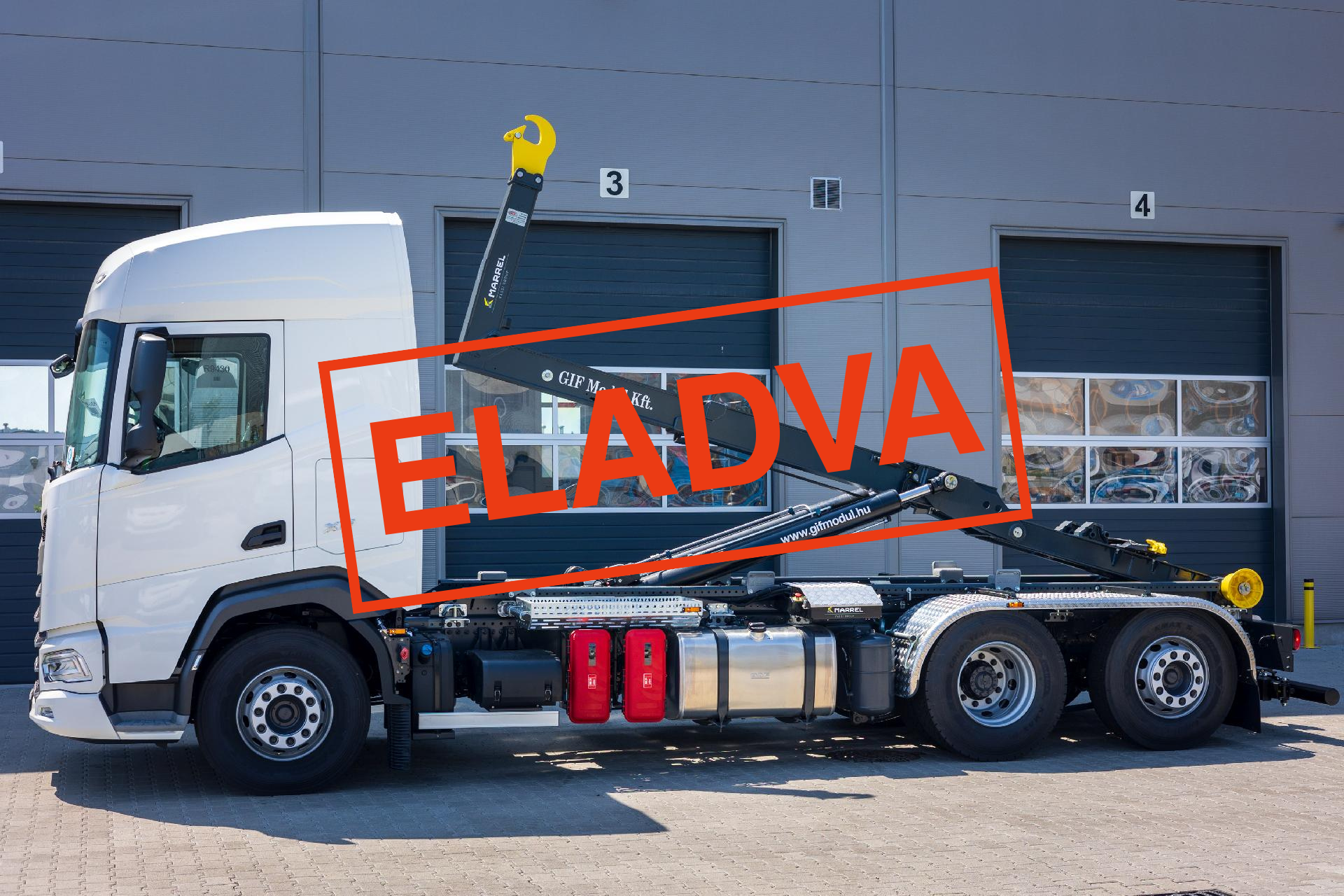 Marrel AL20 S60 konténeremelő + DAF XF 480 FAN 6x2 - ELADVA!